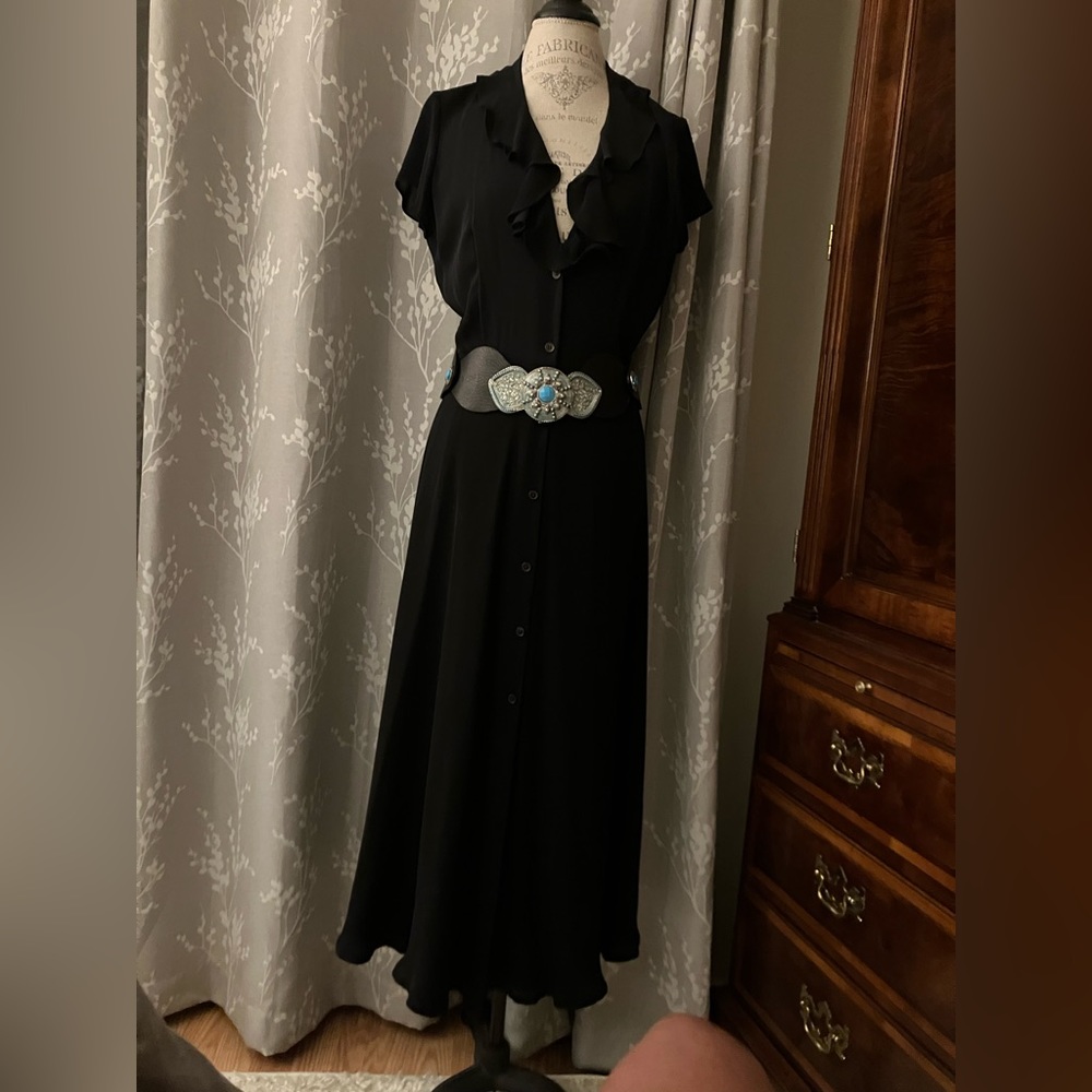 Ralph Lauren Silk Crepe Dress - Picture 3 of 8